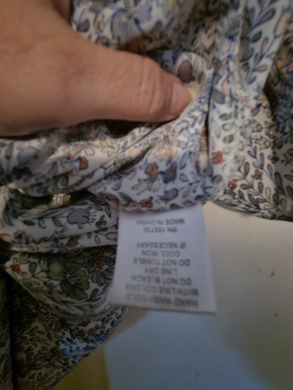 3X Rose + Olive Floral Blouse - Picture 5 of 5